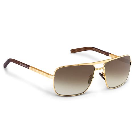 louis vuitton sunglasses attitude gold|Louis Vuitton aviator sunglasses men.